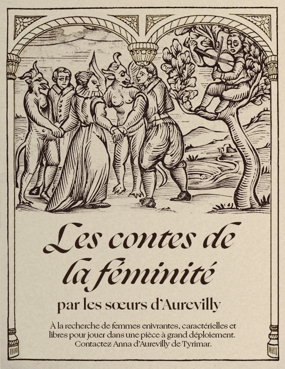 [Affiche] Les contes de la féminité - Une troupe de théâtre à la recherche d'actrices Contes10