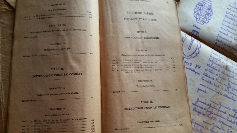 Livre "instruction sur la pratique du tir" de 1930 20160417