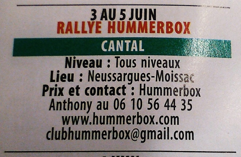  Rallye Hummerbox 3/4/5 Juin 2016 dans le Cantal(15) - Page 2 13139110