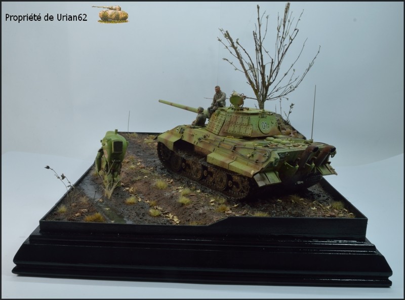 E-50 Standardpanzer TRUMPETER + chenilles FRIUL + tourelle + échappements + roues Paper Panzer Productions  Dioram15