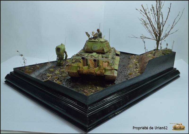 E-50 Standardpanzer TRUMPETER + chenilles FRIUL + tourelle + échappements + roues Paper Panzer Productions  Dioram16