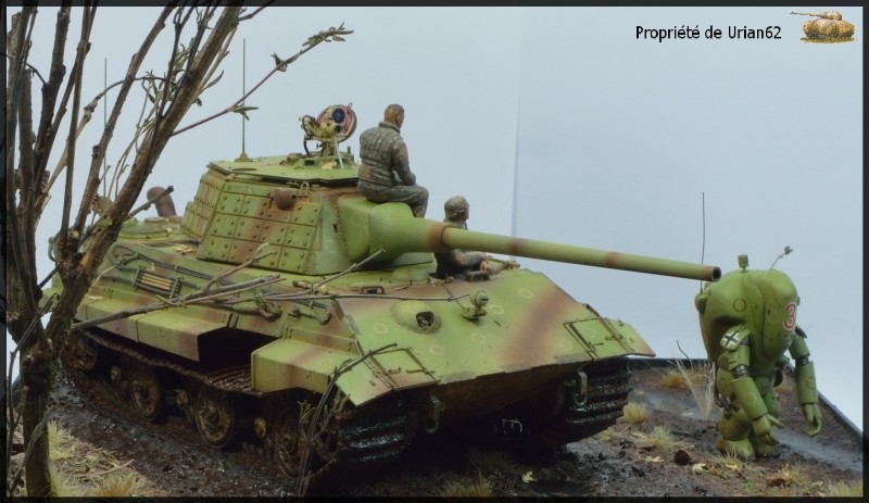 E-50 Standardpanzer TRUMPETER + chenilles FRIUL + tourelle + échappements + roues Paper Panzer Productions  Dioram21