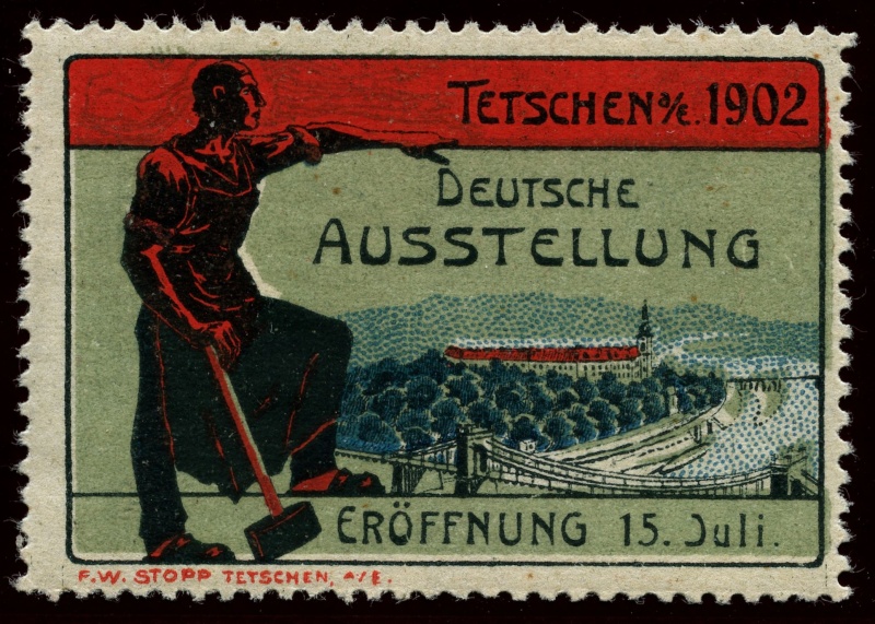 Nachlass-Sammlung Vignetten, etc. ab 1896 - Kaiserreich, usw. 1902_a10