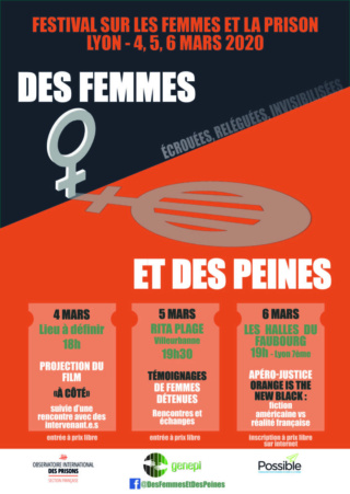 [Invit] Lyon-mars 2020-Des femmes et des peines Affich13