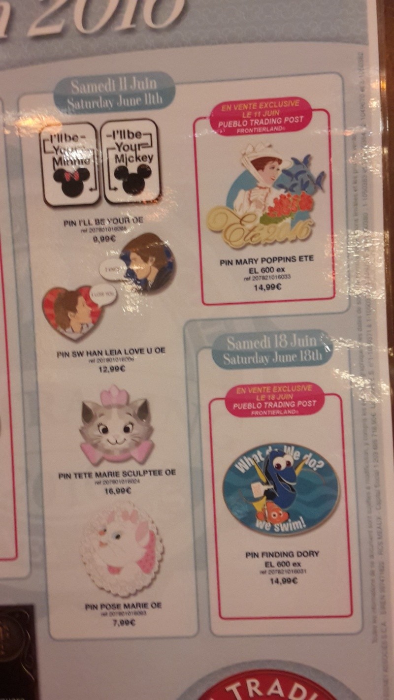 Le Pin Trading à Disneyland Paris - Page 19 20160539