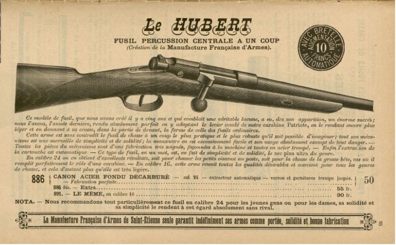 Extracteur fusil Le Hubert St Etienne (version du commerce du Gras) 1-le-h10