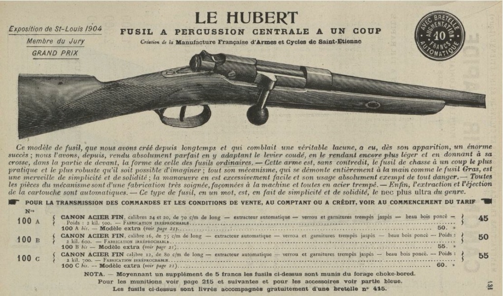 Extracteur fusil Le Hubert St Etienne (version du commerce du Gras) 13-le-10