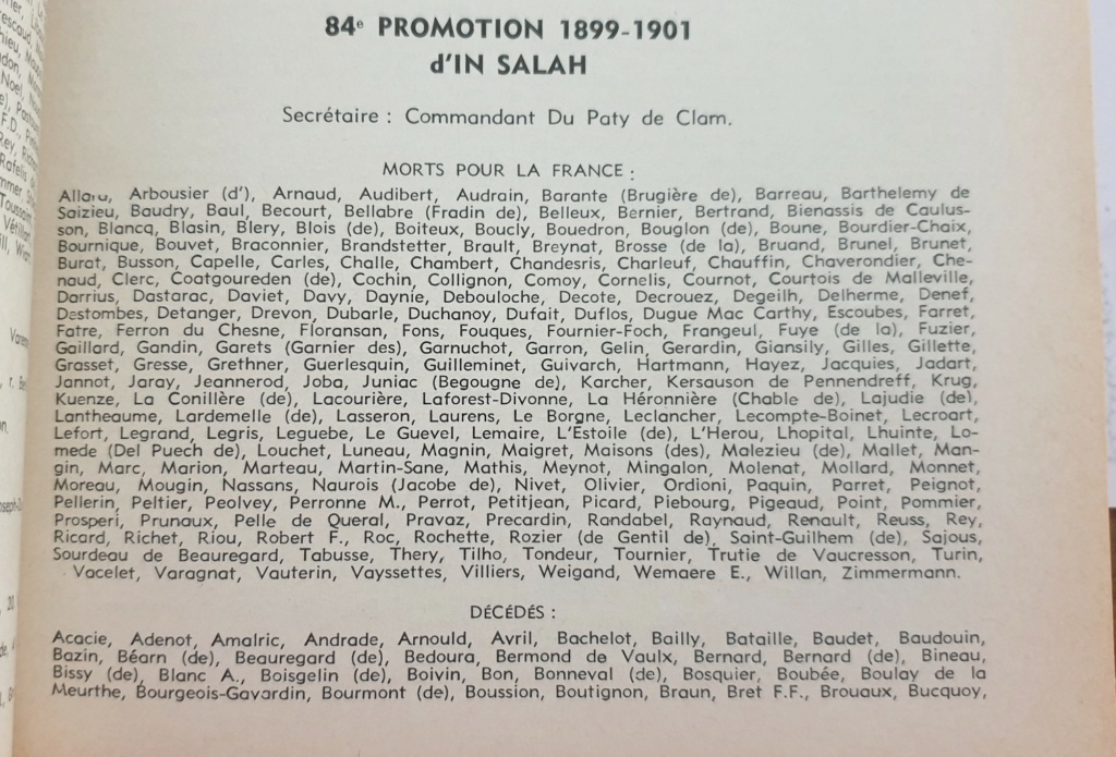 Sabre modèle 1882 promotion In Salah 172