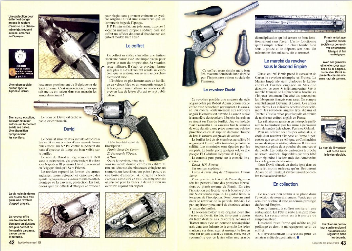 Revolver à percussion Herman David, entre 1856 et 1858. 210