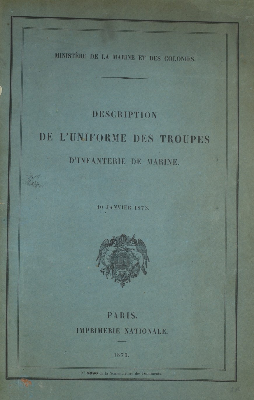 Sabre d'officier subalterne d'infanterie de marine modèle 1856 436