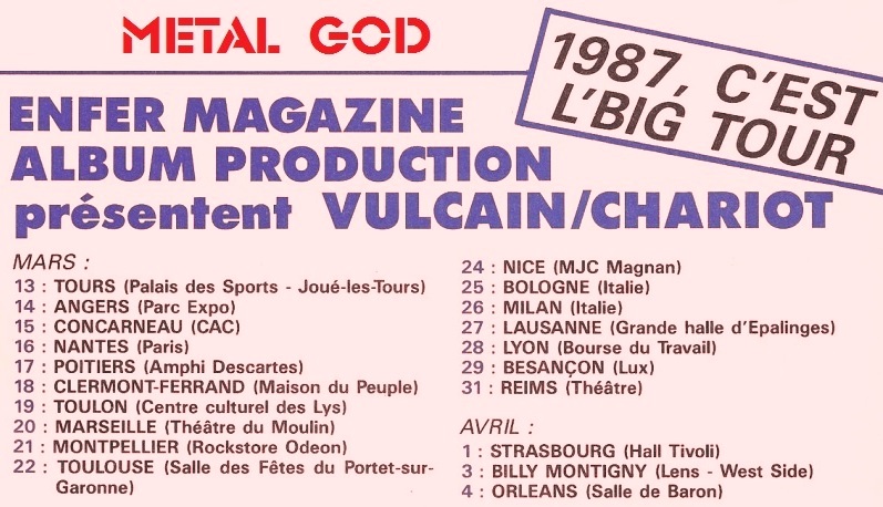 Vulcain - 1987 - Live force 102610