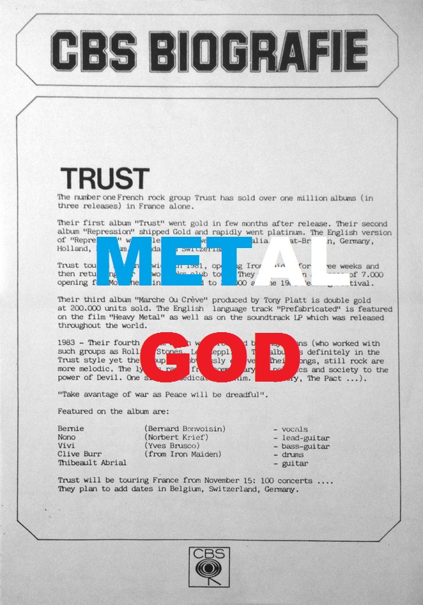 Trust - 1984 - Rock 'n' roll R-288410