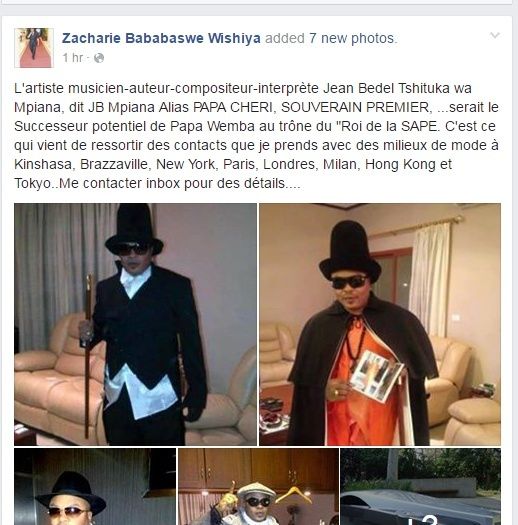 JB Mpiana successeur potentiel de Papa Wemba au trône du "Roi de la SAPE d'après Zackle (Photos) Zakl10