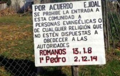 MEXICAN EVANGELICALS LEFT WITHOUT WATER AFTER REFUSING TO FUND ROMAN CATHOLIC FESTIVITY  570e3010