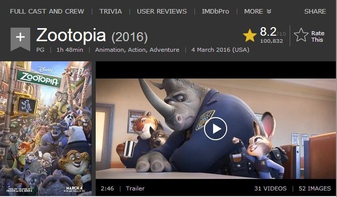 فيلم الاينمي والاكشن والمغامرة الرهيب Zootopia (2016) 720p.BluRay.DBU.ARBIC مدبلج الى العربية الفصحى 23-08-10