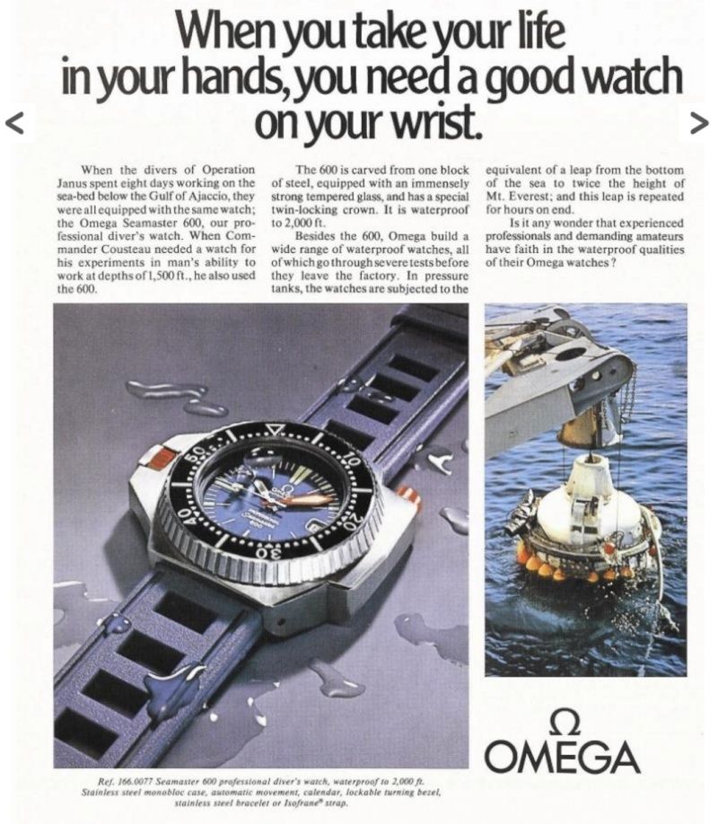 Base de donnée publicités horlogères de montres de plongée Captur12