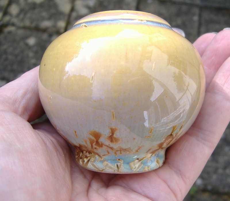 Crystalline pot, French? - possibly SOLAZAREF Dan Winter Crysta10