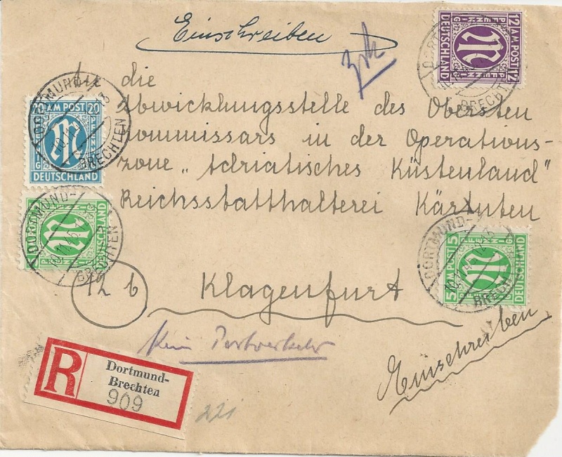 reich - Deutsches Reich - Belege aus November 1945 Bild23