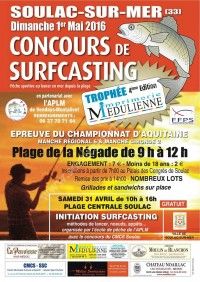 Concours de Surfcasting le 1er Mai 2016 à Soulac sur Mer Aa100610