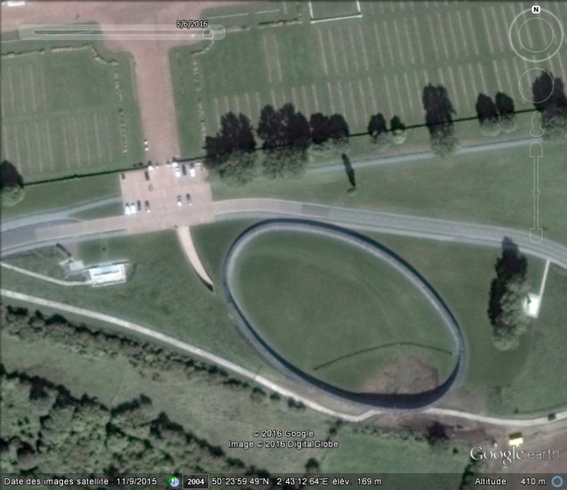 [Enfin visible sur Google Earth] - Mémorial de Notre Dame de Lorette - Ablain Saint Nazaire - France B52
