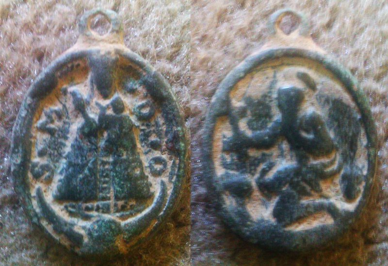 Ntra. Sra. de Guadalupe / San Jerónimo , S. XVII (medalla 3) Guadal11