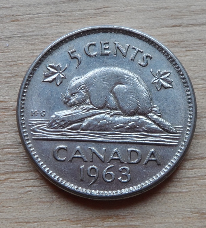 1963 - Coin Détérioré, Double Castor & "5 CENTS" (Dbl. Beaver & 5 CENTS) Sam_1411