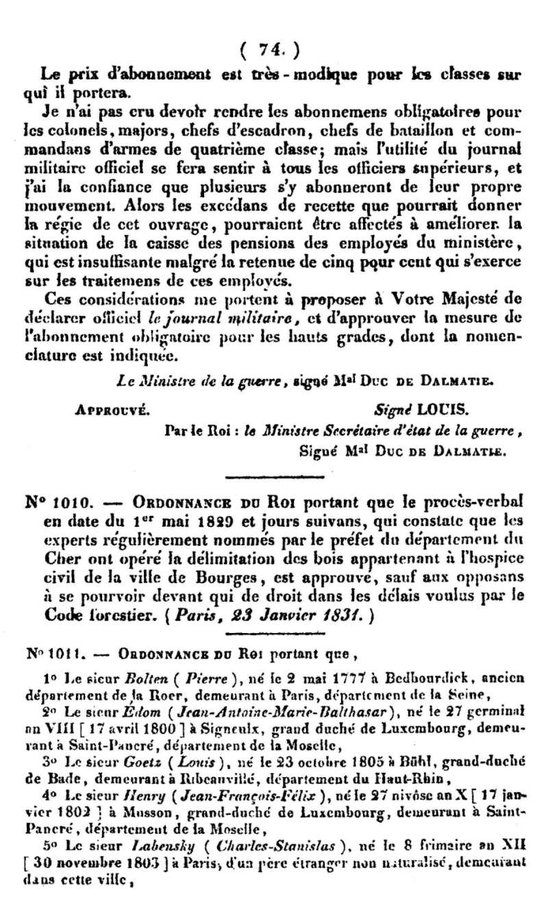 Historique du Journal Militaire Officiel... Essai  5_mars11