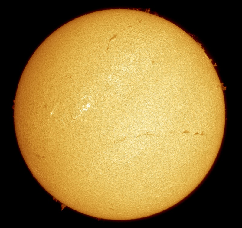 Soleil du 5 avril, en H alpha 20160410