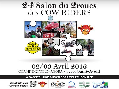 Salon 2 roues à St Avold les 02/03 avril 2016  Affich11