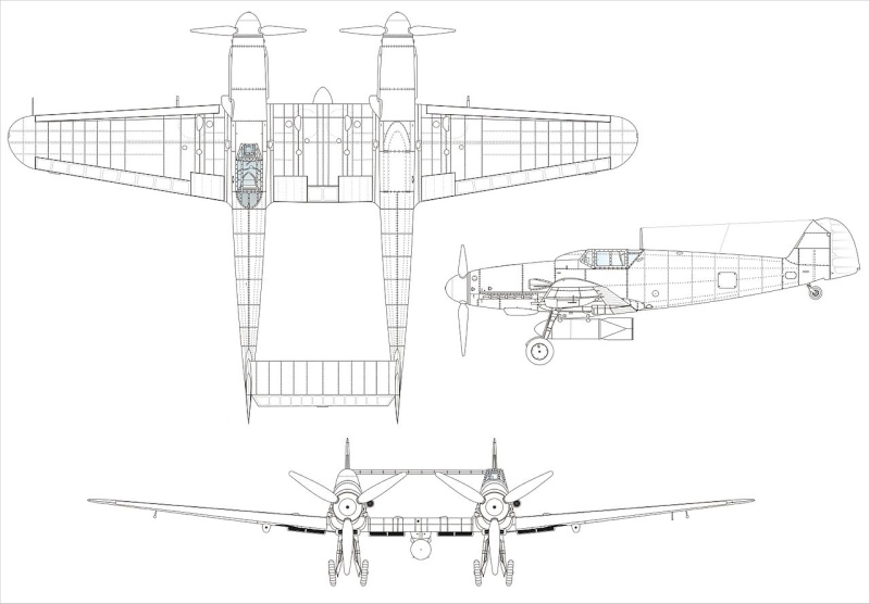 Messerschmitt Me 109Z  zwilling planet model 1/48 1280px10