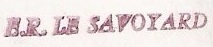 * LE SAVOYARD (1957/1980) * 700710