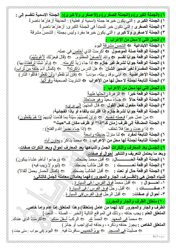 الازهرية - مراجعة ليلة الإمتحان في النحو والصرف للشهادة الإعدادية الازهرية ترم ثان فى 7 ورقات فقط Oao_oo16