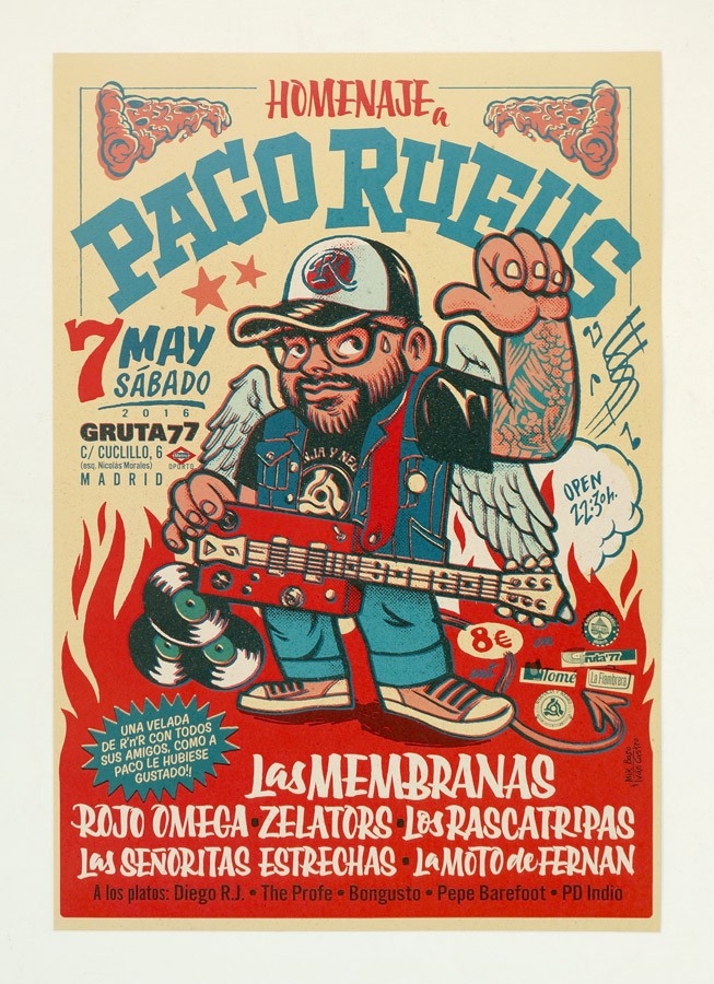 HOMENAJE A PACO RUFUS. 7 de Mayo. GRUTA77. (Madrid) Pacoru10