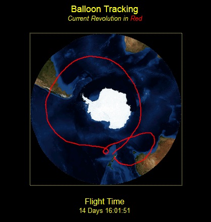 Ballon-sonde géant de la NASA dans l'hémisphère Sud Ballon14