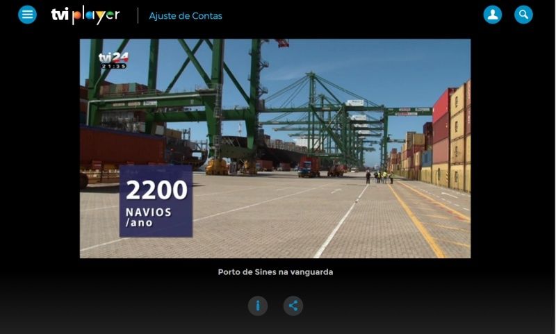 2015 - Porto de Sines na vanguarda e A porta atlântica da Europa - "Terminal XXI os dados de 2015" e "Porto de Sines"- Ajuste de Contas da TVI24 Wqlero10