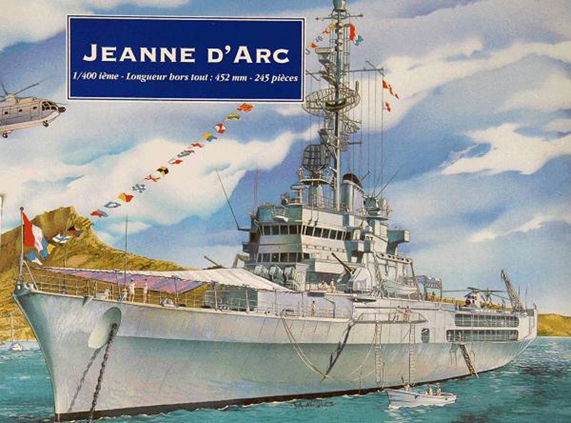 Croiseur porte-hélicoptères R97 JEANNE D ARC 1/400ème Réf 008 Jeanne10