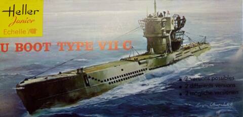 Sous Marin U Boot Type Vii C 1 400eme Ref Junior 195 1072 Sous Marin U Boot Type Vii C 1 400eme Ref Junior 195 1072