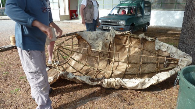 Fabrication d'un coracle 1910