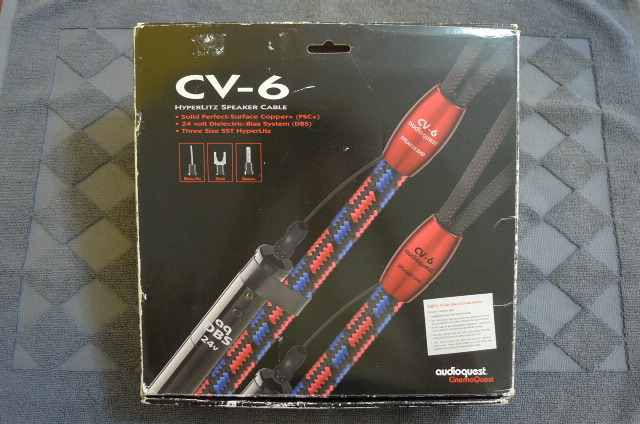AudioQuest CV-6 Hyperlitz Speaker Cables, 8 ft pair (Used) SOLD P1110917