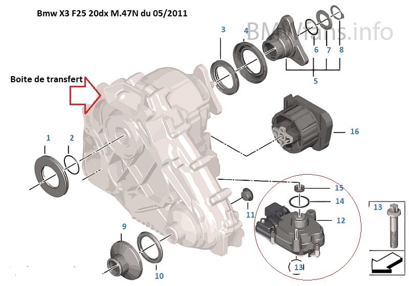 [ Bmw F25 X3 2.0dX N47N an 2011 ] problème boite de transfert 27_boi10