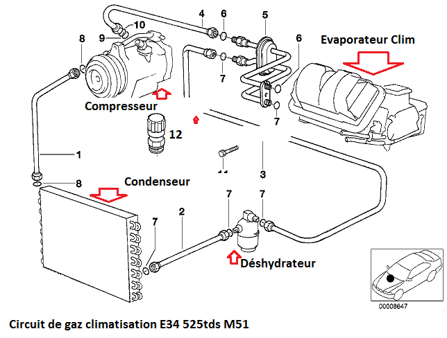 [ BMW E34 525 tds M51 an 1995 ] Problème climatisation (résolu) 64_cli10