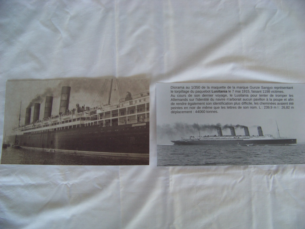Diorama du torpillage du RMS Lusitania 1/350 Gunze Sangyo - Page 4 100_9341