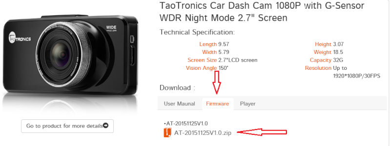Présentation de la DashCam TaoTronics TT-CD05 Cam10