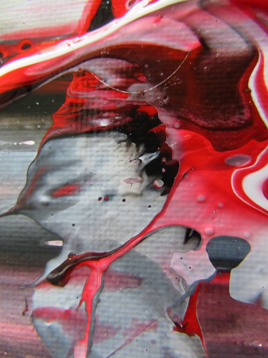 (Acrylique)Toile rouge noir blanche et ses gros plans sélectionnés  Img_0417