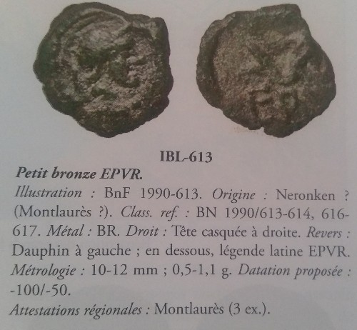 Bronze des Nédènes de l'oppidum de Montlaures (Languedoc) Picsar25