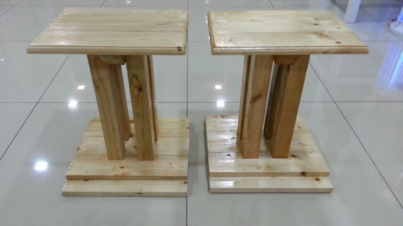Wooden speaker stand 18'(sold) 313