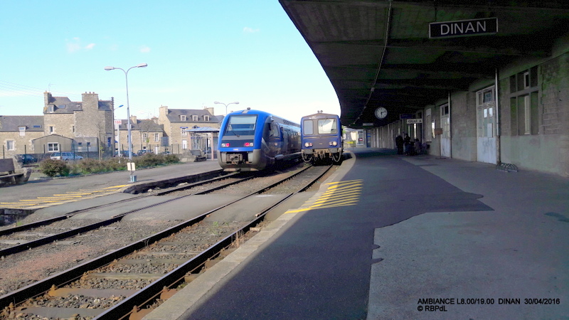 "tro breiz ferroviaire " Rennes/St Brieuc/Lamballe/Dol/Rennes (4- Dinan) 20160324