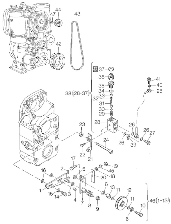 holder - tracteur holder B18 Hatz_910