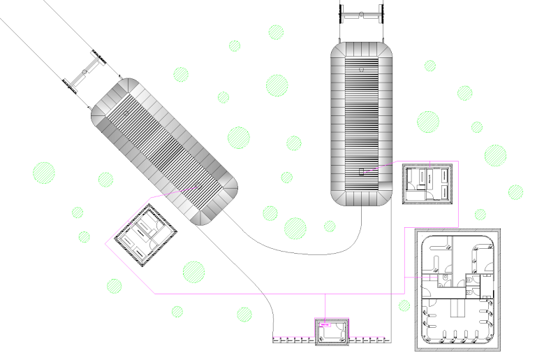 Dessins techniques, Plans 2D remontées mécaniques 2d_310