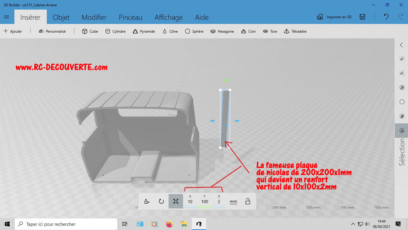 Camion Zil 131 6x6 impression 3D avec balancier totalement fait maison - Page 2 3-cabi10